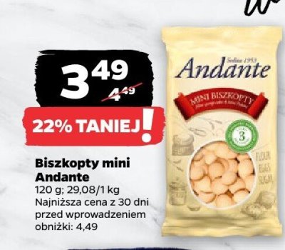 Biszkopty mini promocja w Netto
