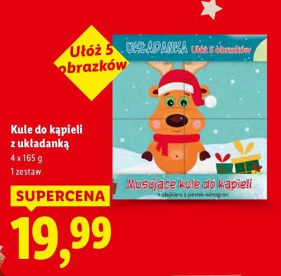 Kule do kąpieli z układanką promocja w Lidl