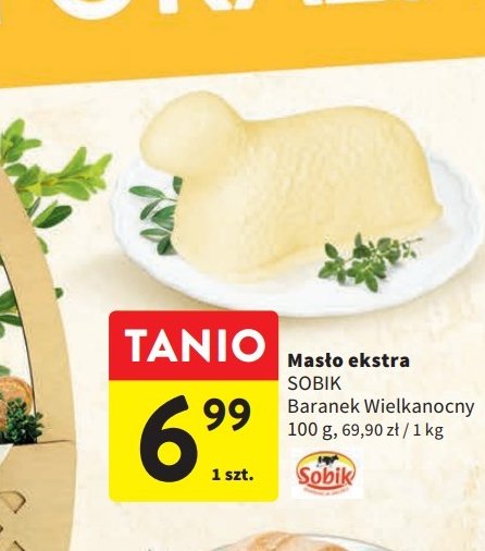 Mas艂o extra baranek wielkanocny Sobik promocja