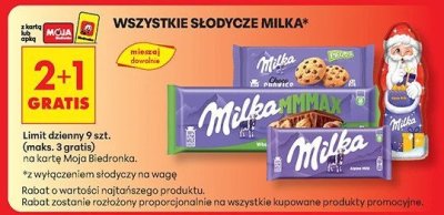 Wszystkie słodycze Milka promocja w Biedronka