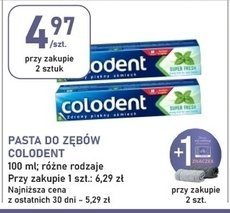 Pasta do zębów Colodent promocja w Stokrotka