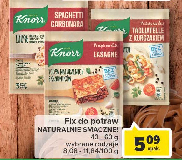 Lasagne Knorr naturalnie smaczne promocja