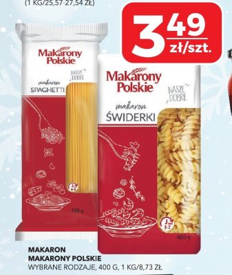Makaron świderki Makarony Polskie promocja w Top Market