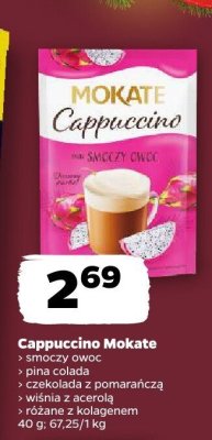Cappuccino smoczy owoc Mokate promocja w Netto