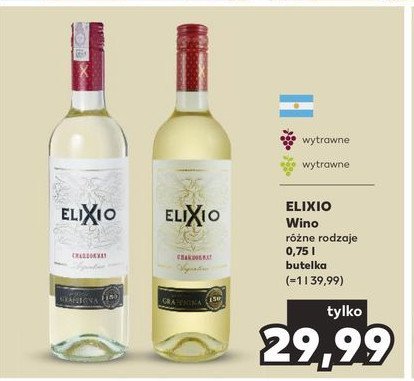 Wino Elixio chardonnay promocja