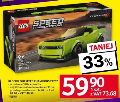 Klocki LEGO Speed Champions 77237 promocja w Selgros
