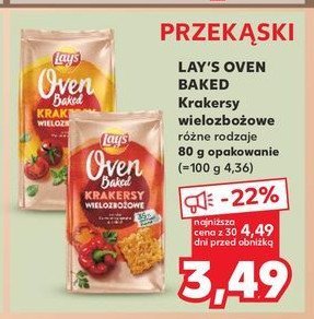 Krakersy wielozbożowe pomidor i bazylia Lay's oven baked (prosto z pieca) Frito lay lay's promocja