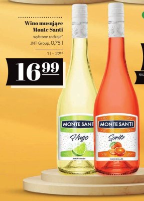 Wino musujące Monte Santi wybrane rodzaje promocja w POLOmarket