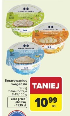 Smarowoniec wegański różne rodzaje promocja w Carrefour Market