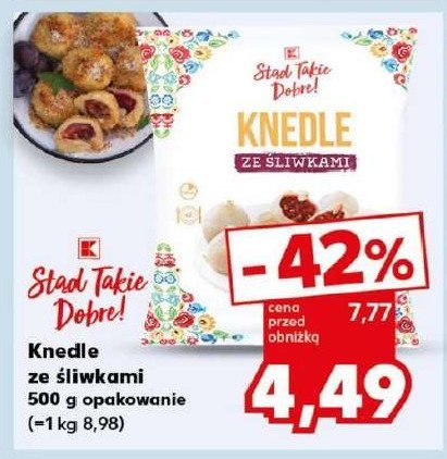 Knedle ze śliwkami K-classic promocja