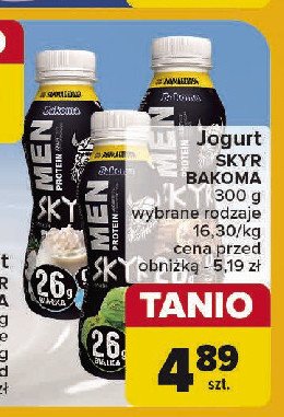 Jogurt naturalny Bakoma men skyr protein promocja