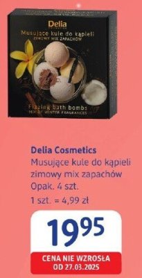 Musujące kule do kąpieli Delia Cosmetics zimowy mix zapachów promocja w Drogerie DM