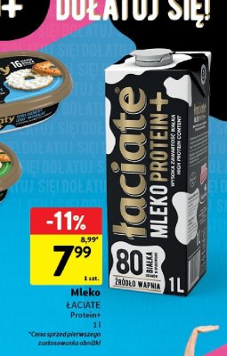 Mleko Łaciate Protein+ promocja w Intermarche