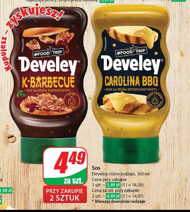 Sos carolina bbq DEVELEY FOOD TRIP promocja