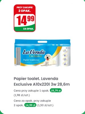 Papier toaletowy Exclusive 3-warstwowy 10 szt. promocja w Dino