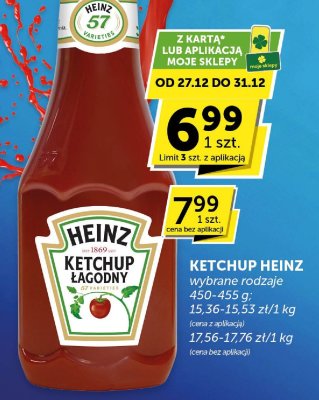 Ketchup Heinz łagodny wybrane rodzaje promocja w Groszek