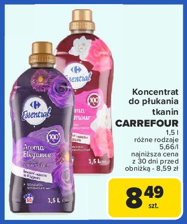 Koncentrat aroma glamour Carrefour essential promocja w Carrefour