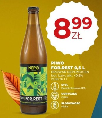 Piwo For.Rest 0,5 L promocja w Duży Ben