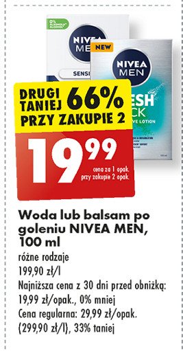 Balsam po goleniu Nivea men fresh kick promocja