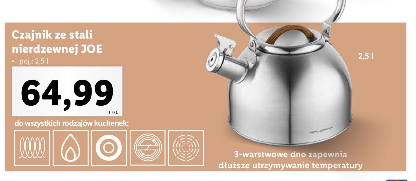 Czajnik joe 2.5 l Florentyna promocja