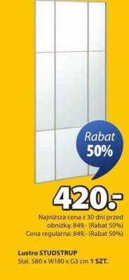 Lustro STUDSTRUP promocja w Jysk