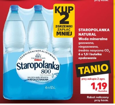 Woda lekki gaz Staropolanka 800 promocja