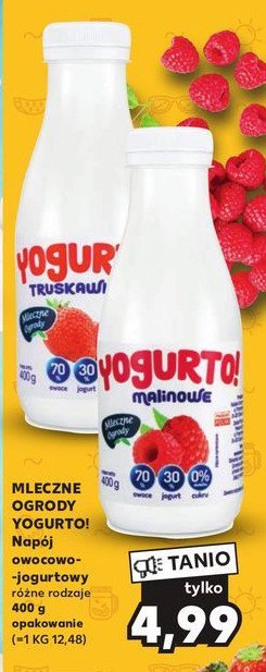 Jogurt malinowy Yogurto! promocja