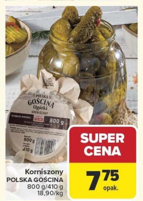 Korniszony POLSKA GOSCINA promocja w Carrefour