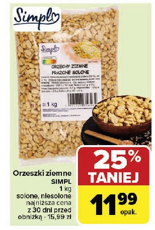 Orzeszki ziemne solone Simpl promocja