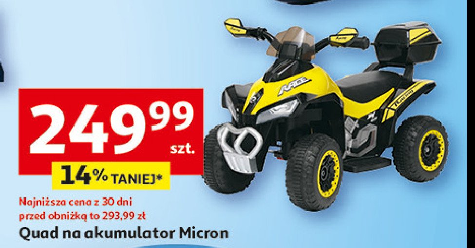 Quad elektryczny micron promocja w Auchan