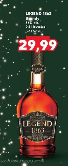 Brandy Legend 1863 promocja w Kaufland