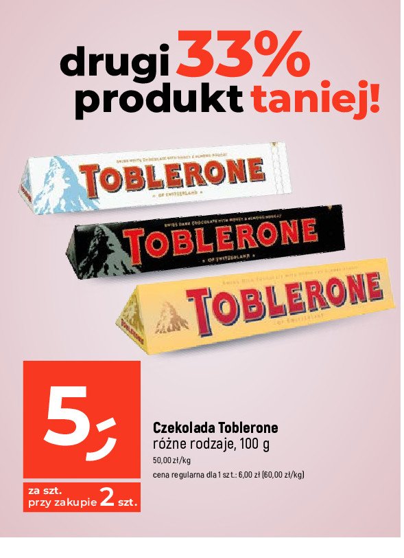 Czekolada Toblerone promocja
