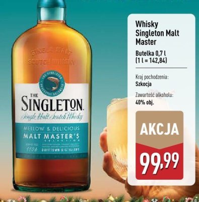 Whisky Singleton Malt Master promocja w Aldi