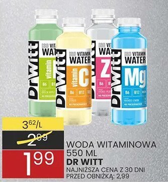Woda witaminowa DR WITT 550 ml różne rodzaje DR WITT promocja w Wafelek