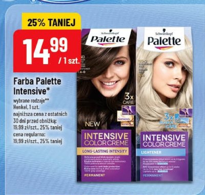 Farba do włosów Palette Intensive promocja w POLOmarket