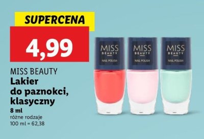 Lakier do paznokci Miss beauty promocja
