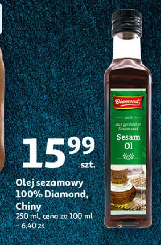 Olej sezamowy 100% Diamond promocja w Auchan