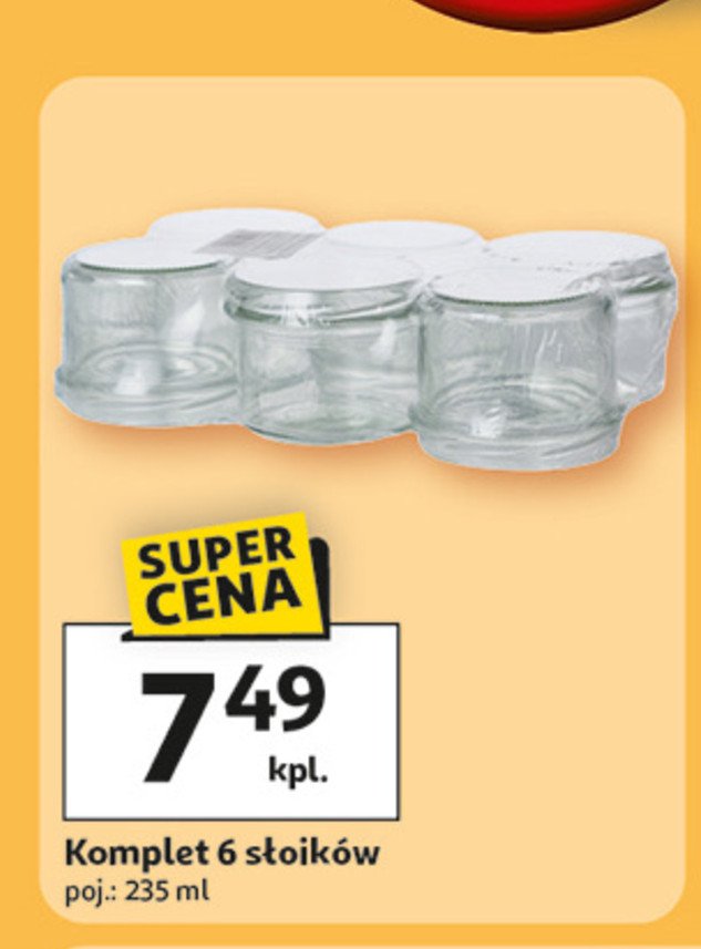 Słoiki z nakrętką 235 ml promocja