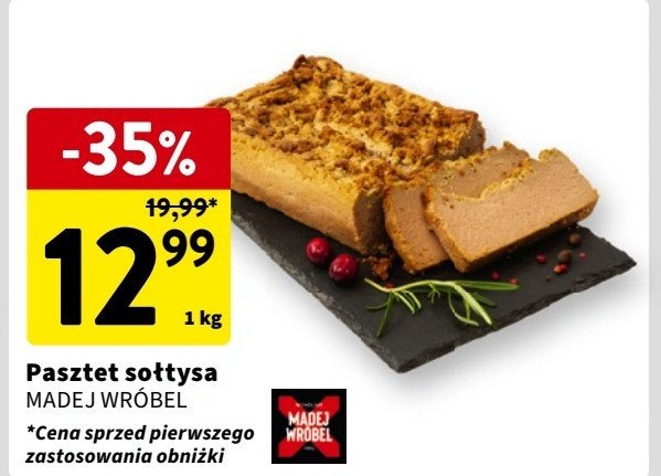 Pasztet sołtysa Madej & wróbel promocja w Intermarche