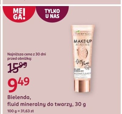 Fluid mineralny Bielenda do twarzy, 30 g promocja w Rossmann