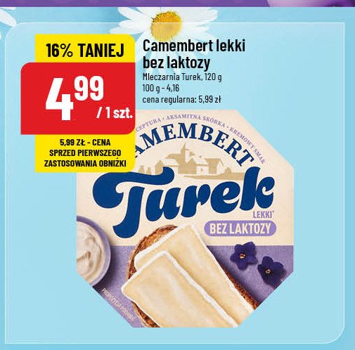 Ser camembert lekki bez laktozy Turek naturek Turek 123 promocja