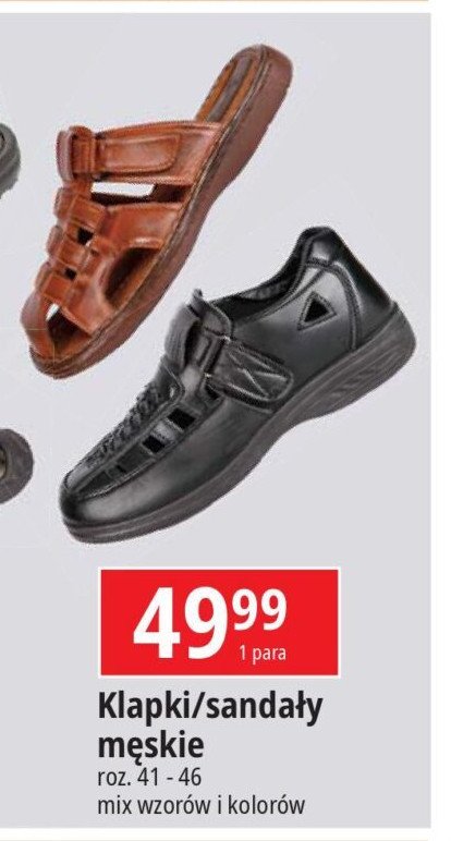 Klapki męskie rozm. 41-46 promocja w Netto