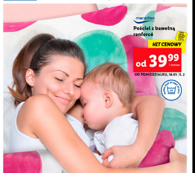 Pościel dwustronna z bawełny renforce Meradiso promocja