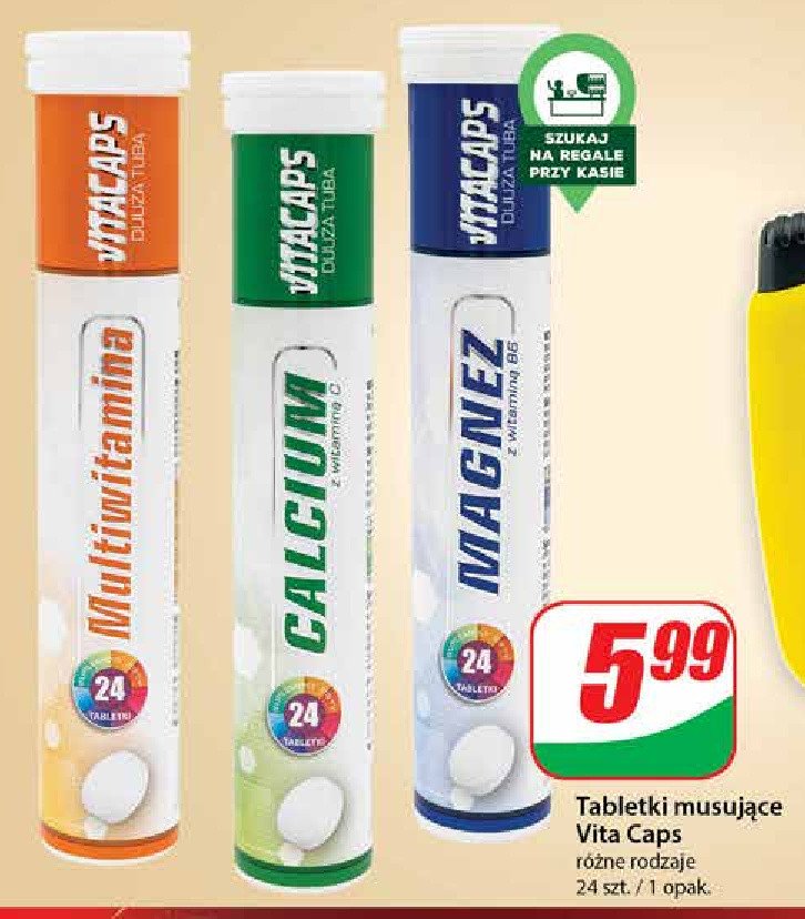 Tabletki musujące magnez Vitacaps promocja