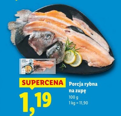 Porcja rybna na zupę promocja w Lidl