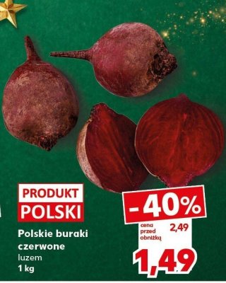 Buraki czerwone luzem promocja w Kaufland