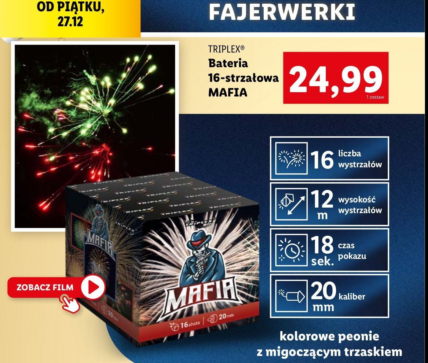 Bateria mafia TRIPLEX promocja w Lidl