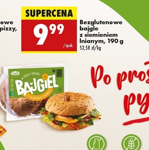 Bajgle z siemieniem lnianym Incola promocja w Biedronka