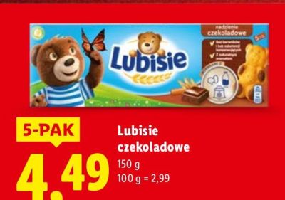Ciastka Lubisie czekoladowe promocja w Lidl