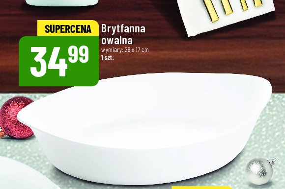 Brytfanna owalna 29 x 17 cm promocja w POLOmarket